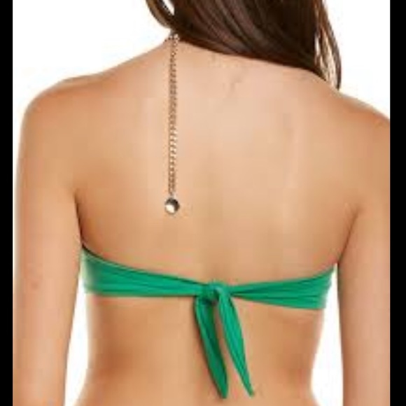 WeWoreWhat Green Bandeau Bikini Top - Picture 5 of 12
